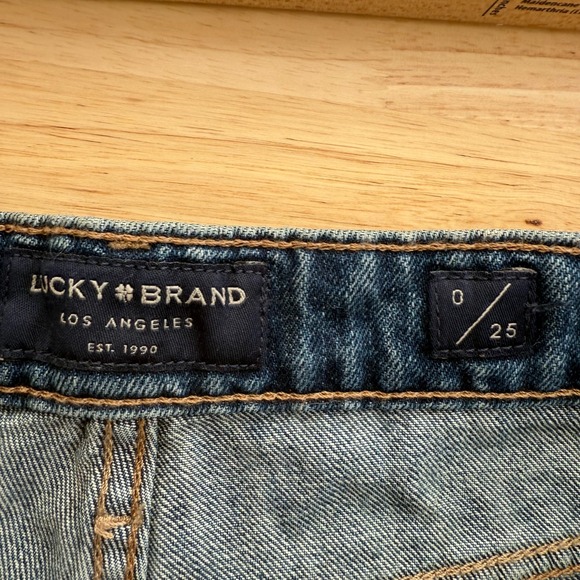 Lucky Brand The Cutoff Shorts Women's Blue Denim Frayed Button Fly - 0/25 NWT - Picture 7 of 11